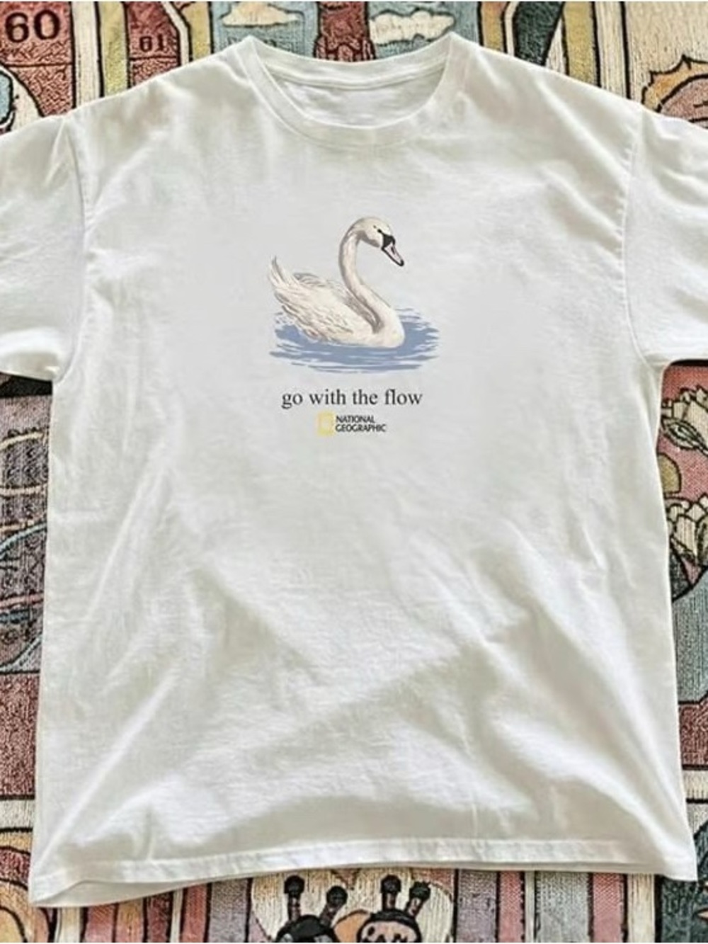 National Geographic White Swan Graphic Tee - Go With The Flow
